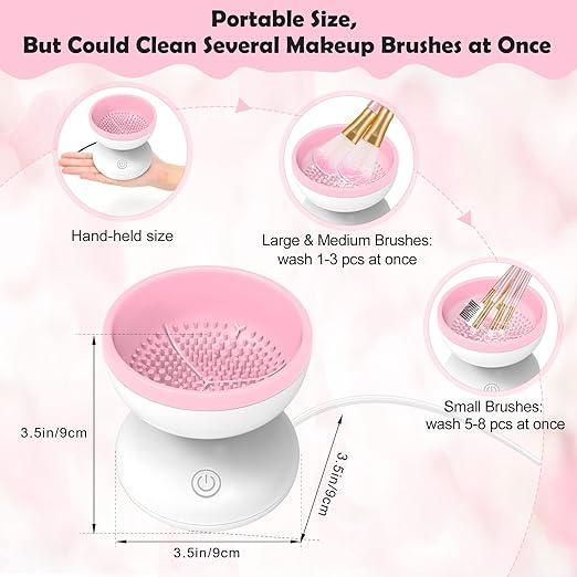 2 In 1 Wash & Dry Electric Makeup Brush Cleaner