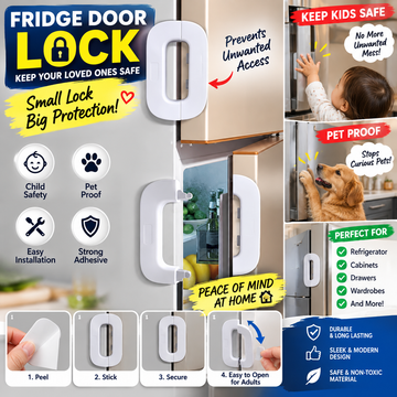 🛡️ HomeGuard™ Fridge Door Safety Lock