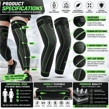 KneeFlex™ Pro Compression Support – 2-Piece Set