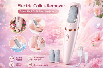 Rechargeable Electric Callus Remover – FREE Extra Roller + USB Charging Wire Included