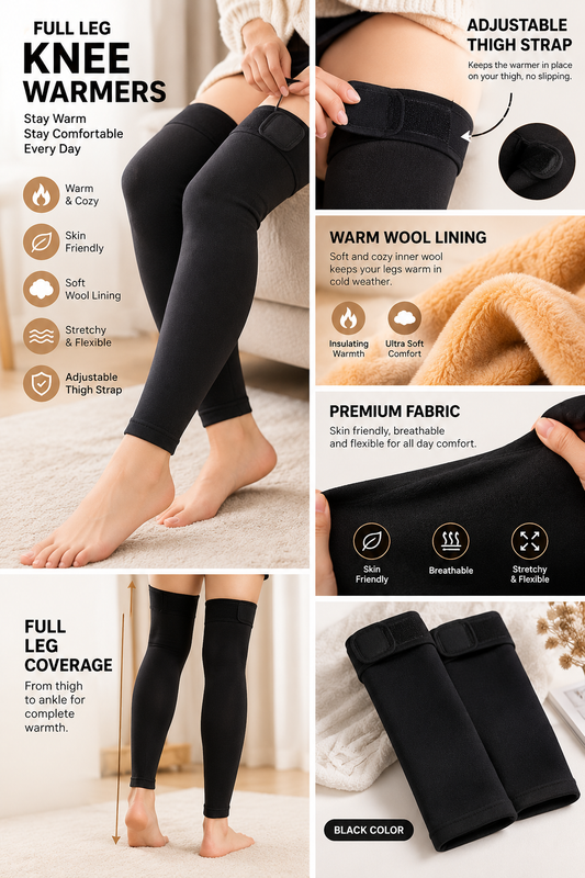 2x Kneee Warmers HIgh Quality Compression Knee Warmers