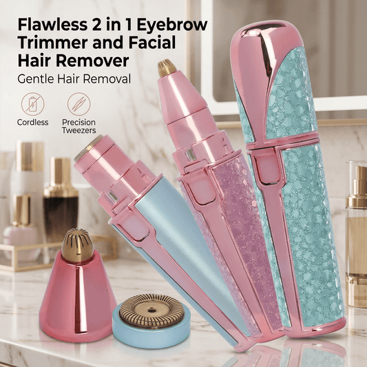 2-IN-1  RECHARGEABLE Trimmer  . Effortless Grooming. Beautiful Brows